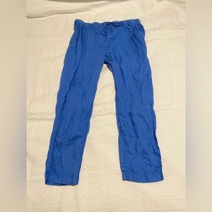 H&M blue Linen Jogger